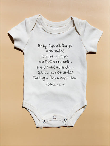 GOTS Certified Organic Cotton Bodysuit - Scripture, product image 15
