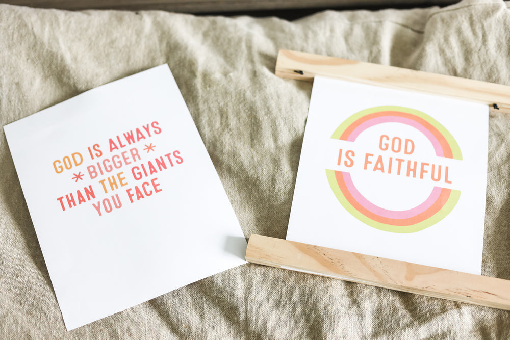 5 Do it yourself Printables | God is faithful Collection