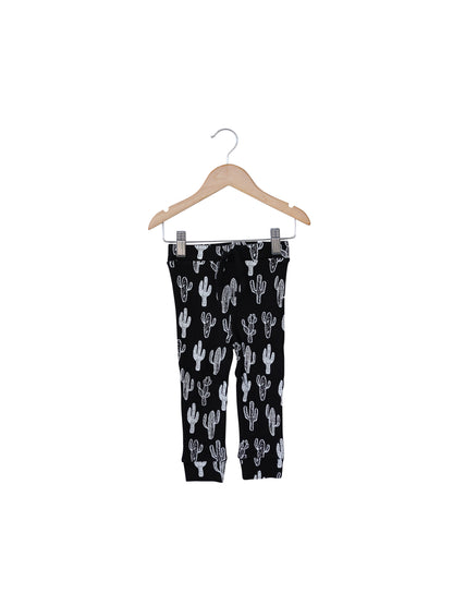 Organic baby and kids faux drawstring pant in signature prints – alternate view 6
