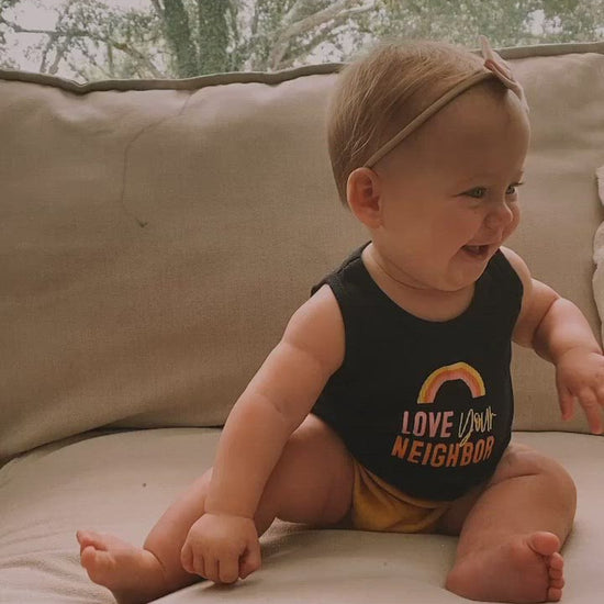 Love Your Neighbor Kids Tank | GOTS Certified Organic Cotton product video