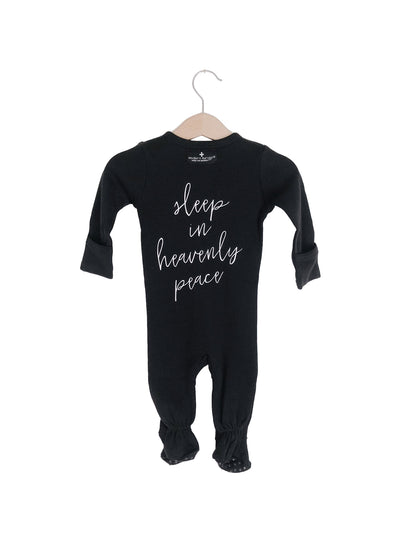 Sleep in Heavenly Peace Organic Button Footie | GOTS Certified Organic Cotton