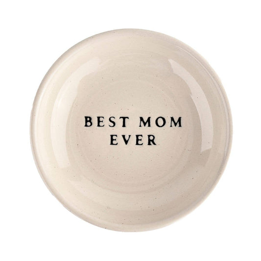 Sweet Water Decor - Best Mom Ever Stoneware Jewelry Dish