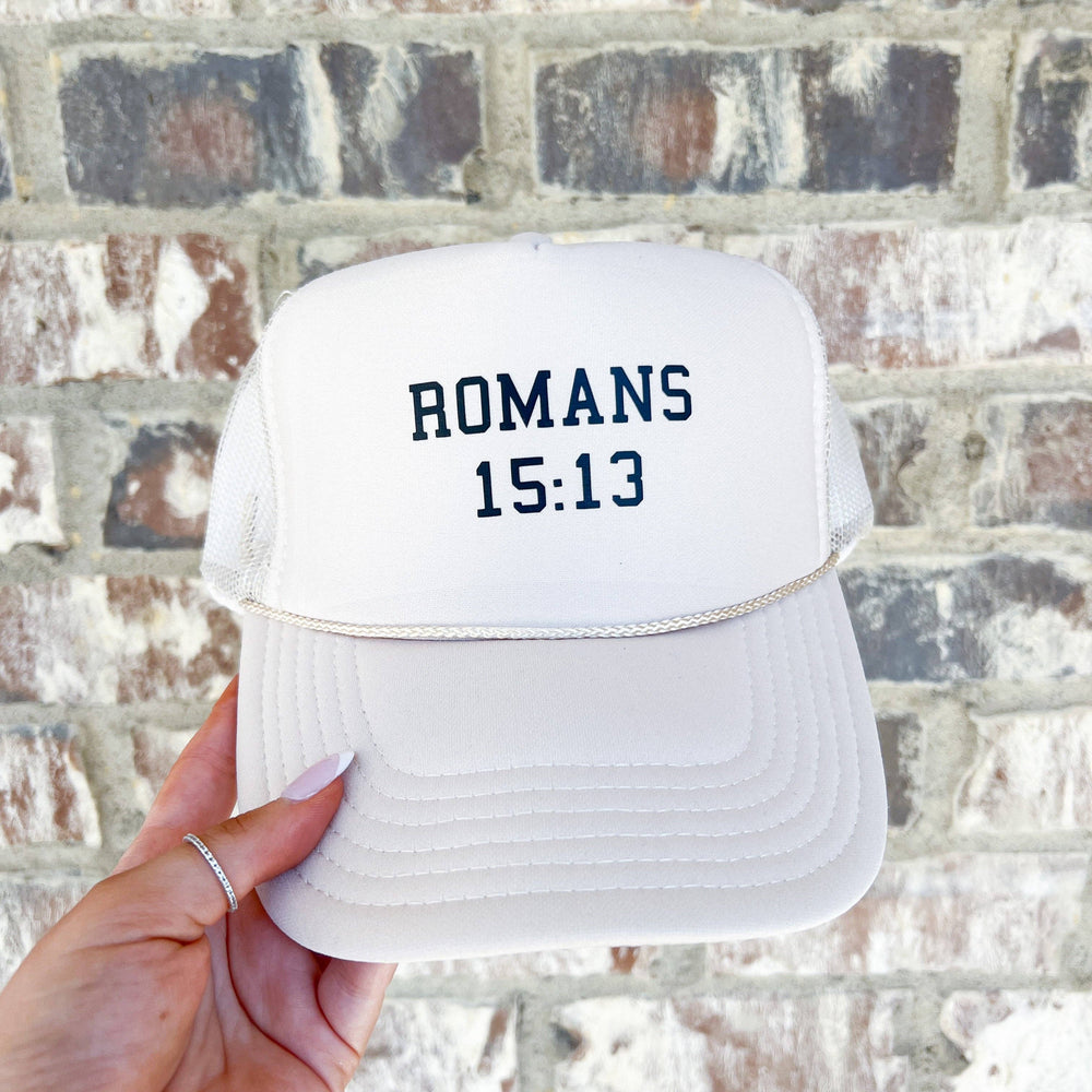 Romans 15:13 trucker hat