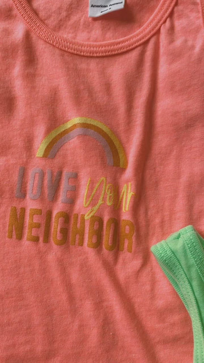 Love Your Neighbor Kids Tank | GOTS Certified Organic Cotton product video