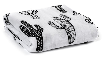 Folded Cactus Organic Swaddle.