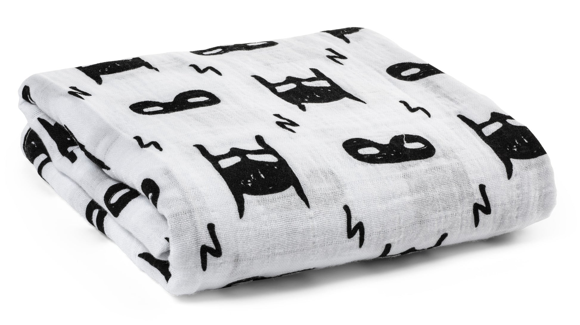 Hero Struck organic cotton muslin swaddle by Modern Burlap