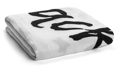 Love You to the Moon and Back Organic Swaddle + Wall Art | GOTS Certified Organic Cotton Muslin