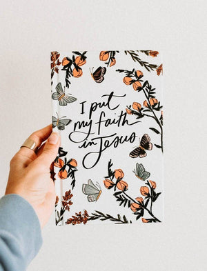 
                  
                    Load image into Gallery viewer, Jenessa Wait - Hardcover Journal: I put my faith in Jesus
                  
                