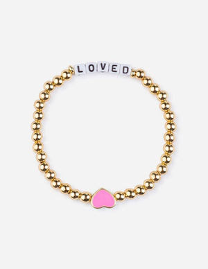 
                  
                    Load image into Gallery viewer, Loved Letter Bracelet: Small
                  
                