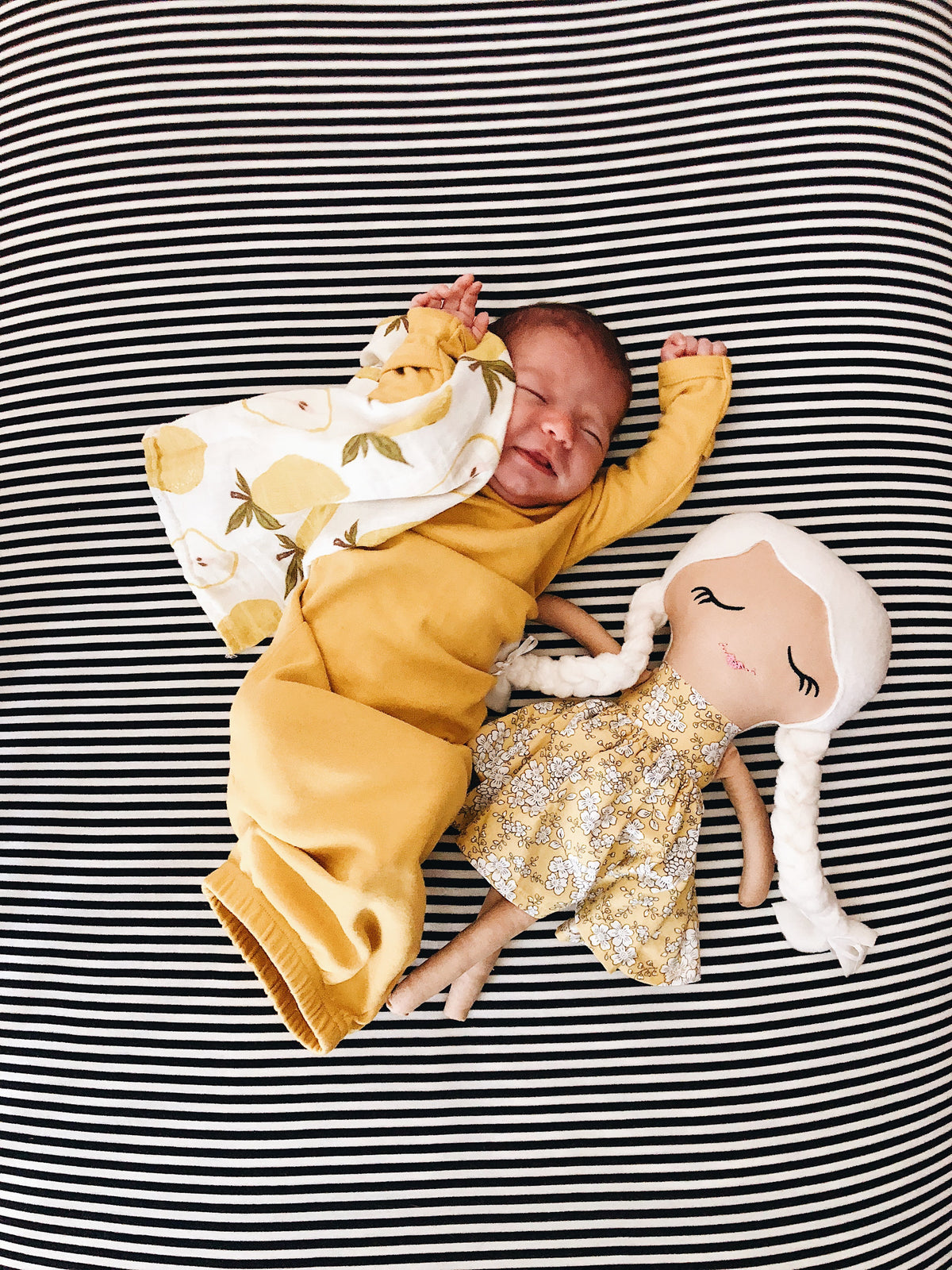 Organic Knot Hat + Gown Set | GOTS Certified Organic Cotton | Solid Colors