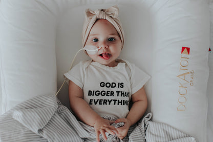 God is bigger than everything Short Sleeve Bodysuit