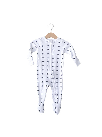Organic Zip Footie | GOTS Certified Organic Cotton | Signature Prints