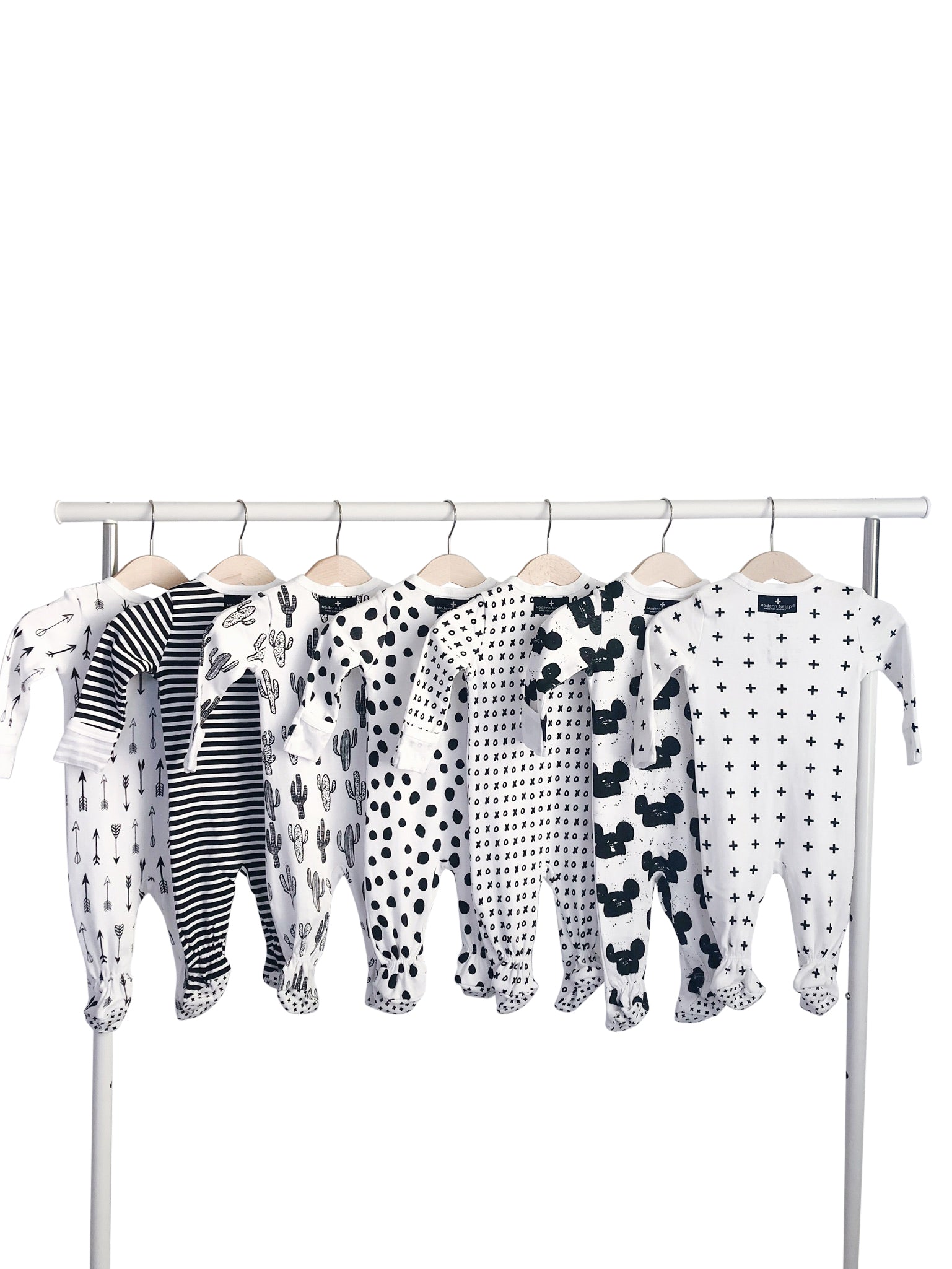 Organic Button Footie | GOTS Certified Organic Cotton | Signature Prints