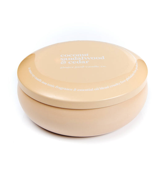 Ginger June Candle Co. - 14 oz triple wick tin • soy candle • CITRONELLA + LAVENDER + CEDAR