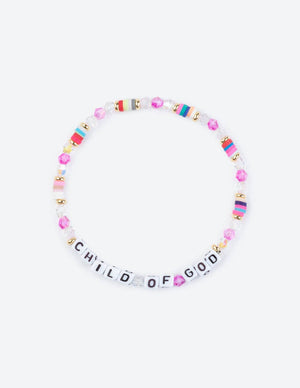 
                  
                    Load image into Gallery viewer, Child of God Letter Bracelet: Small
                  
                