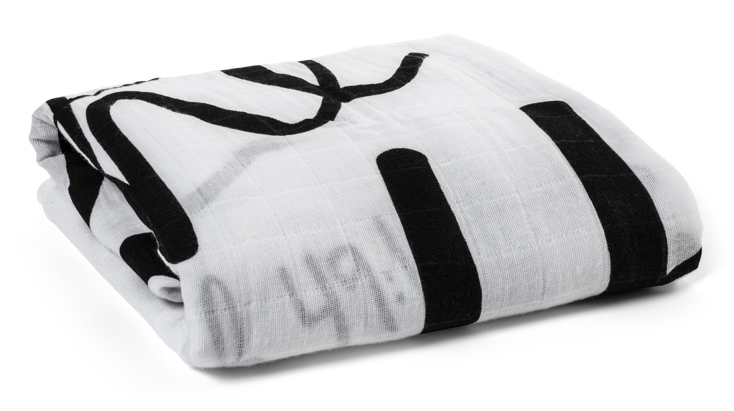 Isaiah 49:16 organic muslin Christian baby swaddle