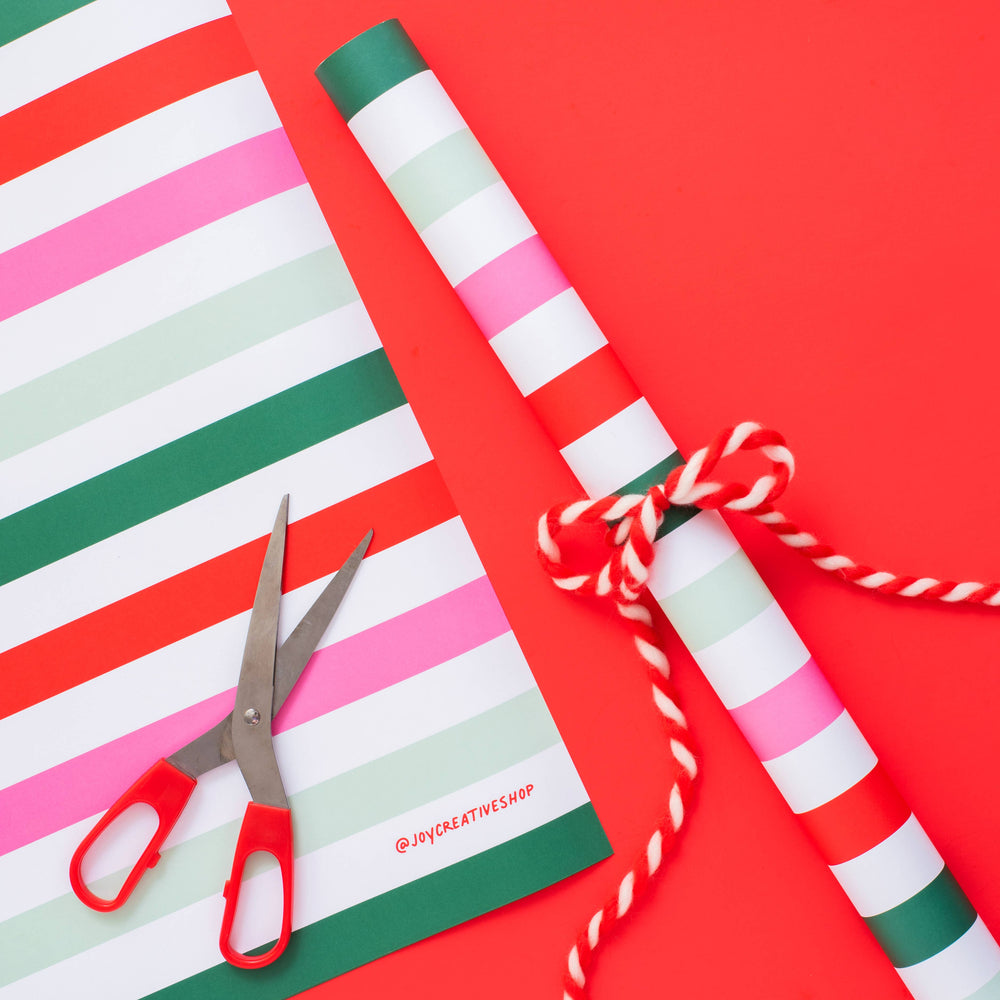 Joy Creative Shop - Red, Green & Pink Gift Wrap