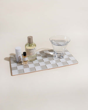 Subtle Art Studios Glass Tile Decorative Tray - Thumbnail 2
