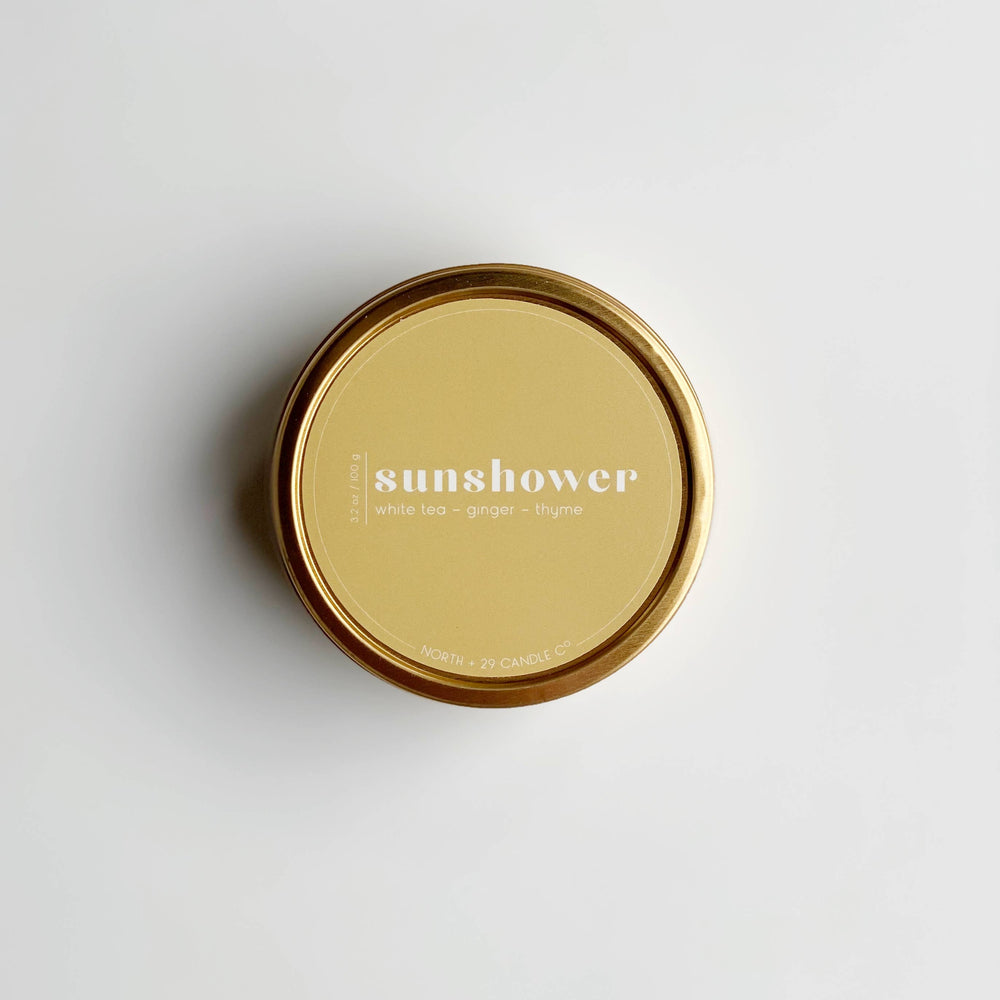 North + 29 Candle Co. - Sunshower Travel Candle