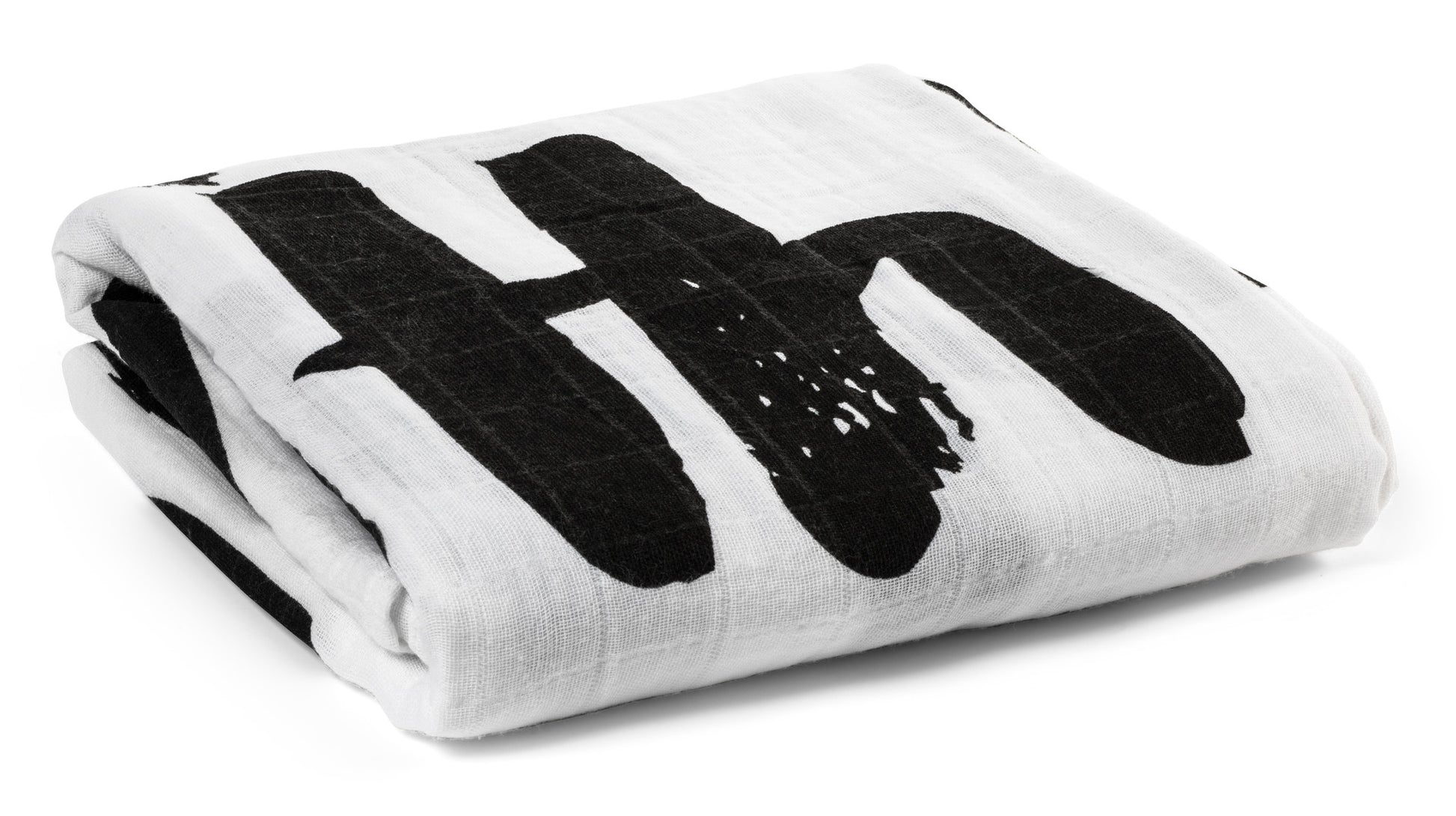 Be the Change organic cotton muslin swaddle + wall art by Modern Burlap