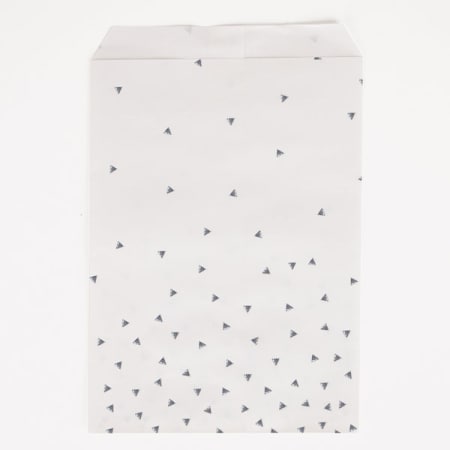 Fine Little Day - 10 Paper Bags Foil Silver Triangles