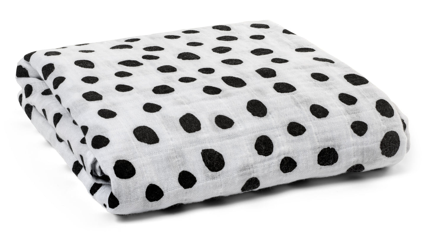 Spots Organic Swaddle | GOTS Certified Organic Cotton Muslin