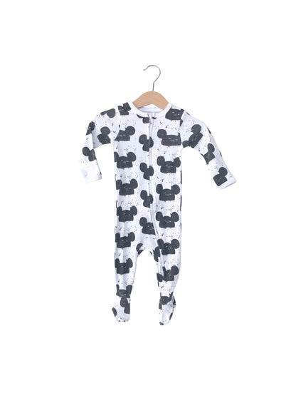 Organic Zip Footie | GOTS Certified Organic Cotton | Signature Prints
