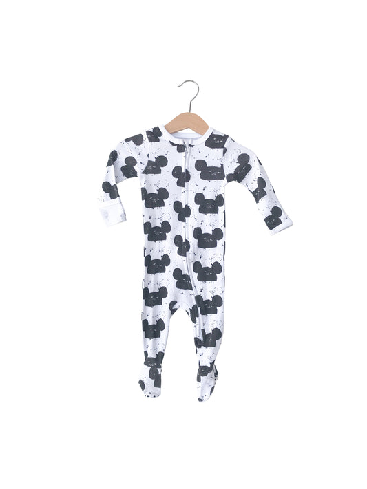 Organic Zip Footie | GOTS Certified Organic Cotton | Signature Prints