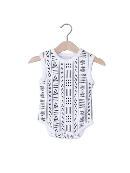 Organic Baby Tank Bodysuit | GOTS Certified Organic Cotton | Signature Prints | Sizes 0 to 24 Months