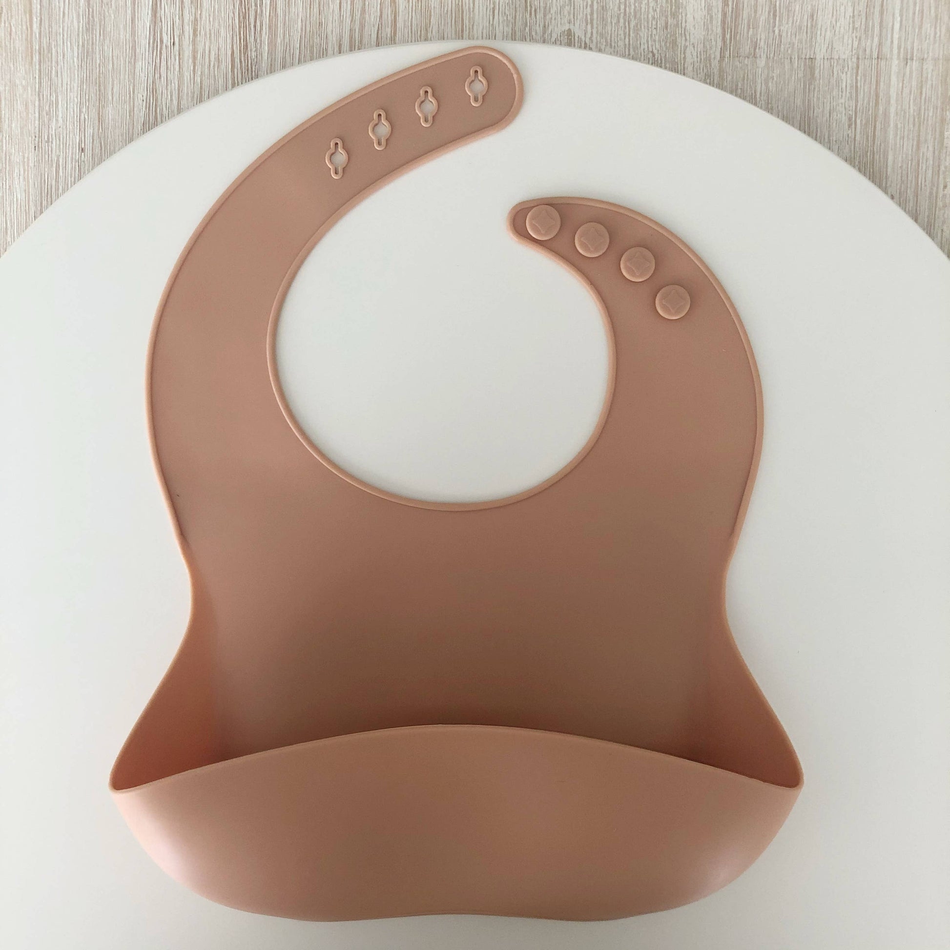 Little Eli - Silicone Bibs - Light Coral