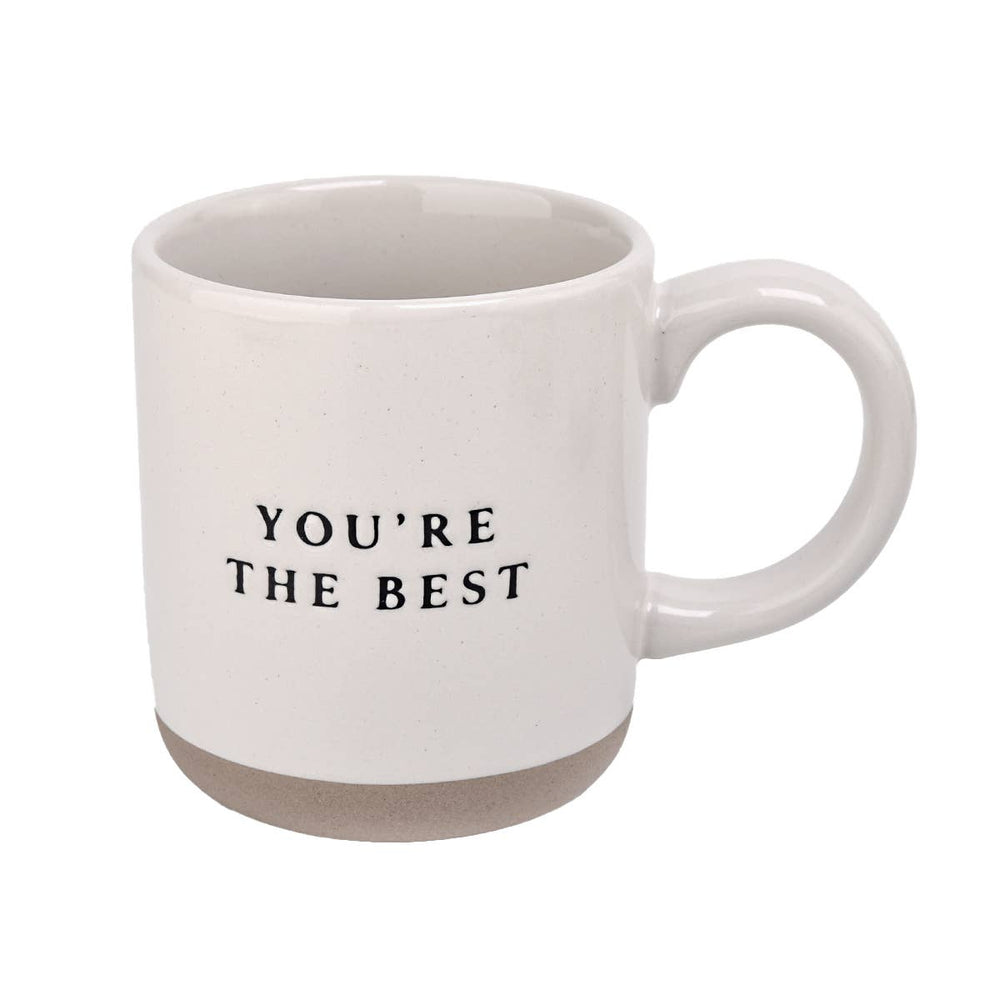 Sweet Water Decor - You're The Best - Cream Stoneware Coffee Mug - 14 oz