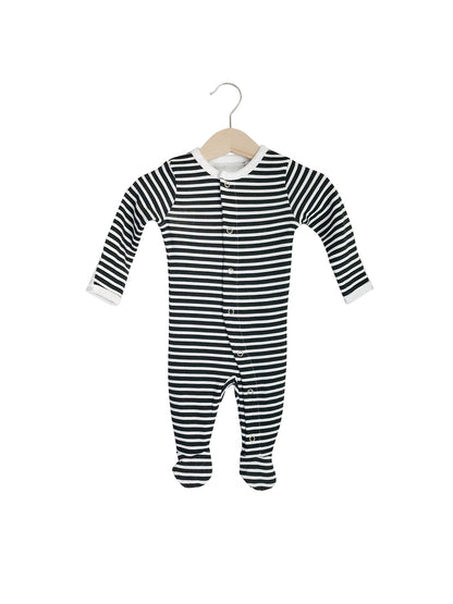 Organic Button Footie | GOTS Certified Organic Cotton | Signature Prints