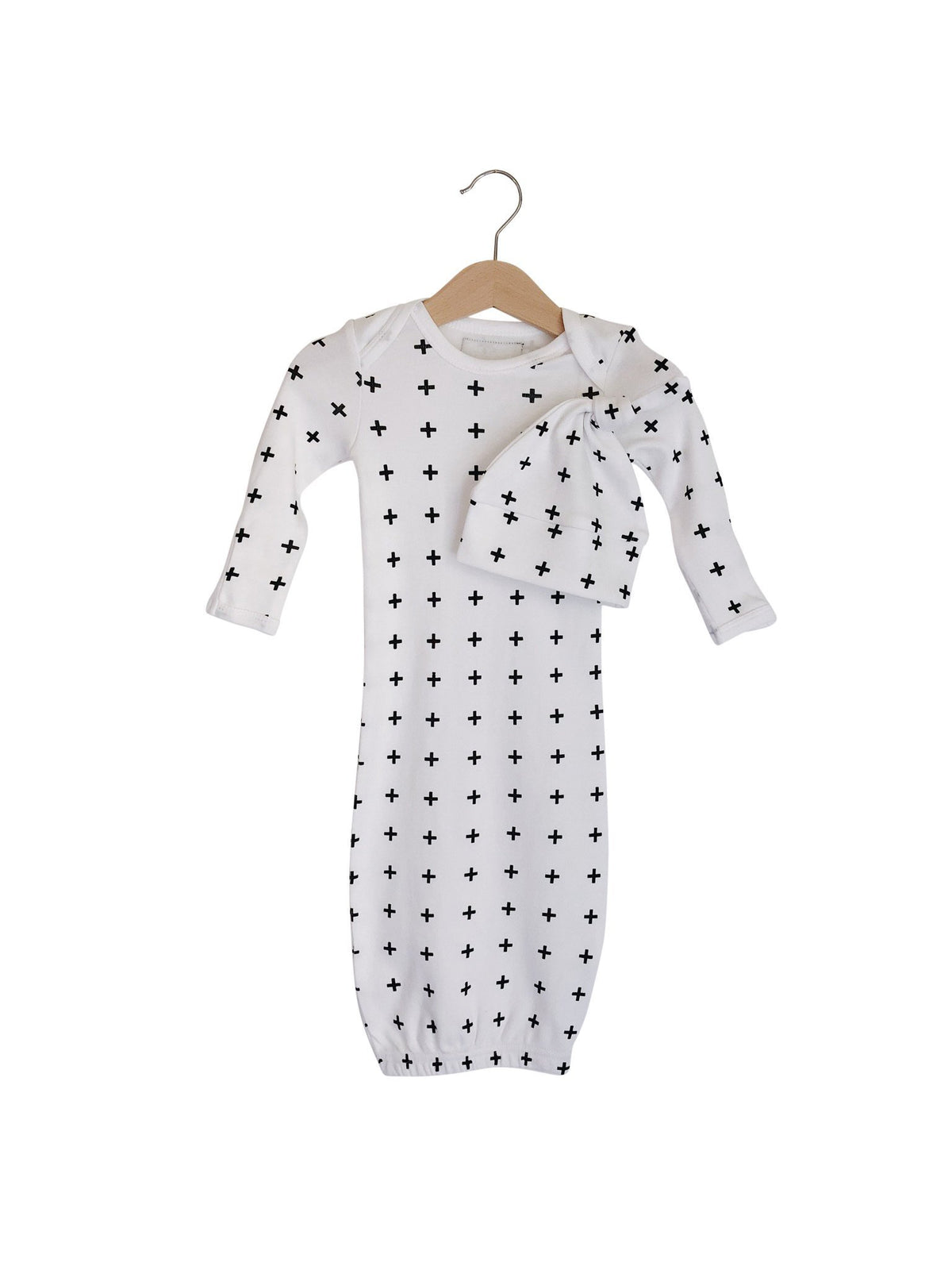 Organic Knot Hat + Gown Set | GOTS Certified Organic Cotton | Signature Prints
