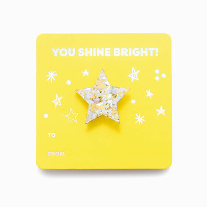 Confetti Star Pin Card