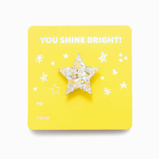 Confetti Star Pin Card