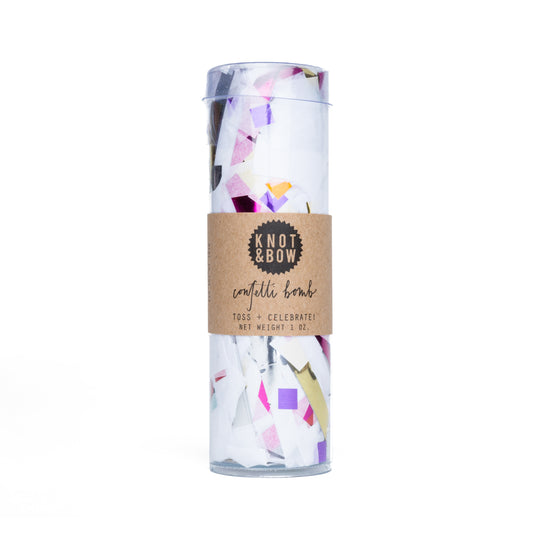 Knot & Bow -  White Confetti Bomb
