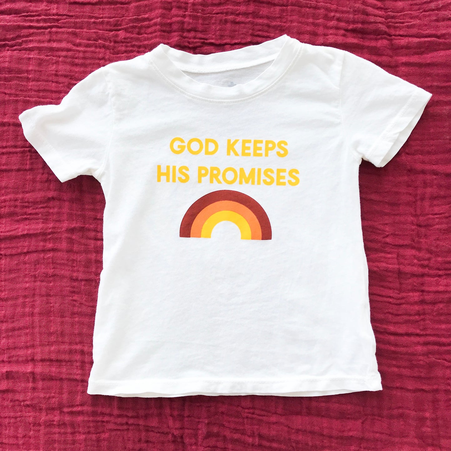 God keeps His promises Kid's Crewneck Tee