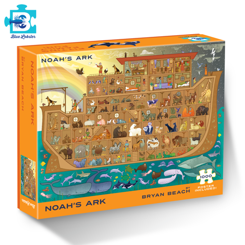Blue Lobster Puzzles - Noah's Ark 1000 Pc Puzzle – Modern Burlap