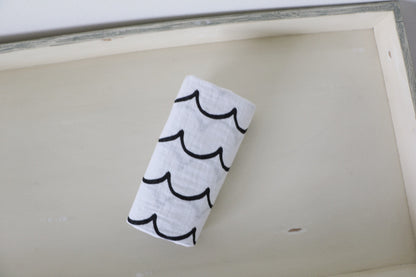 Waves Organic Swaddle | GOTS Certified Organic Cotton Muslin