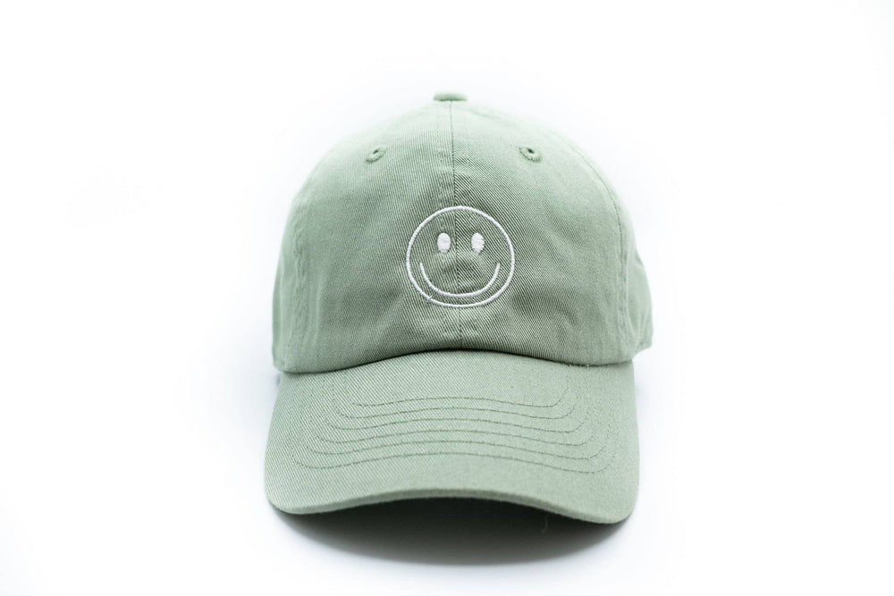Rey to Z - Dusty Sage Smiley Face Hat (Adult Size)
