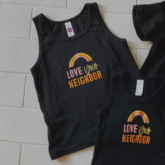 Love Your Neighbor Kids Tee | GOTS Certified Organic Cotton product video