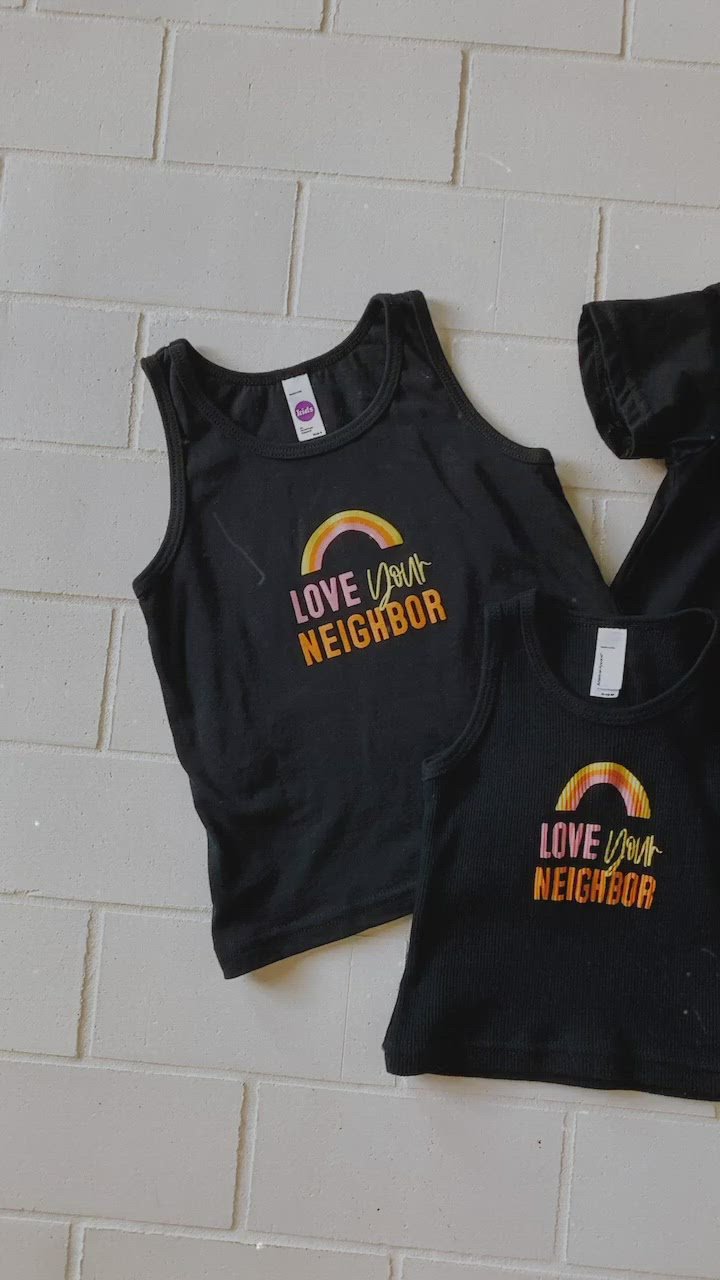 Love Your Neighbor Kids Tee | GOTS Certified Organic Cotton product video