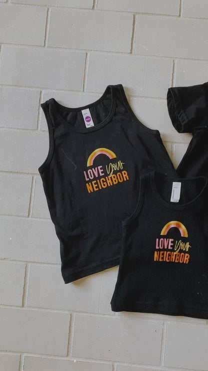 Love Your Neighbor Kids Tee | GOTS Certified Organic Cotton product video