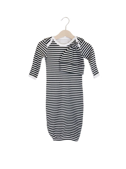 Organic Knot Hat + Gown Set | GOTS Certified Organic Cotton | Signature Prints