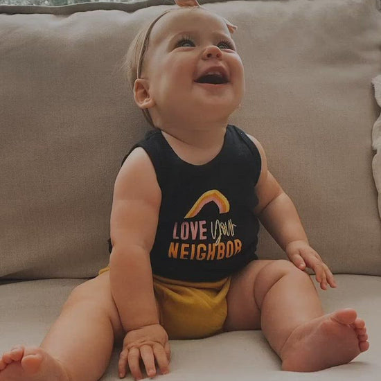 Love Your Neighbor Kids Tank | GOTS Certified Organic Cotton product video