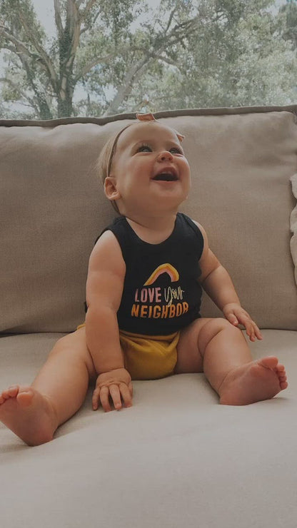 Love Your Neighbor Kids Tank | GOTS Certified Organic Cotton product video