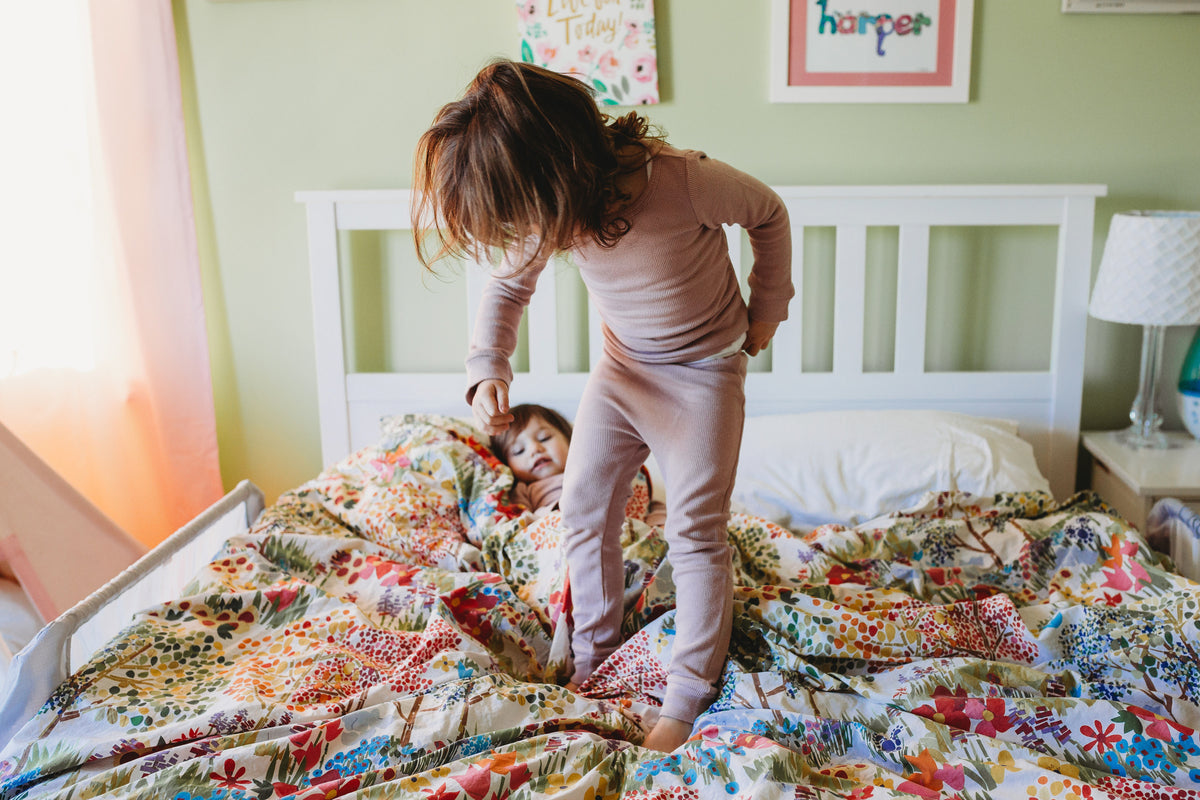 Organic Thermal Baby + Kids Pajama Set | Mauve