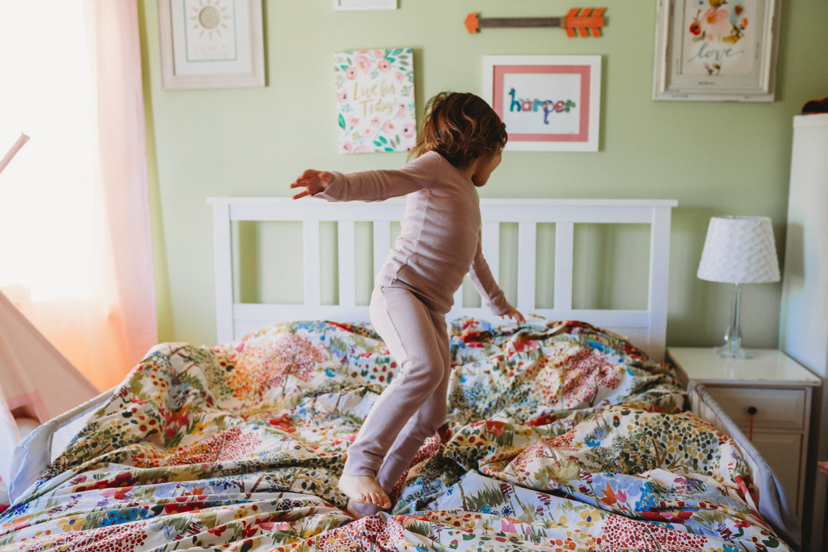 Organic Thermal Baby + Kids Pajama Set | Mauve