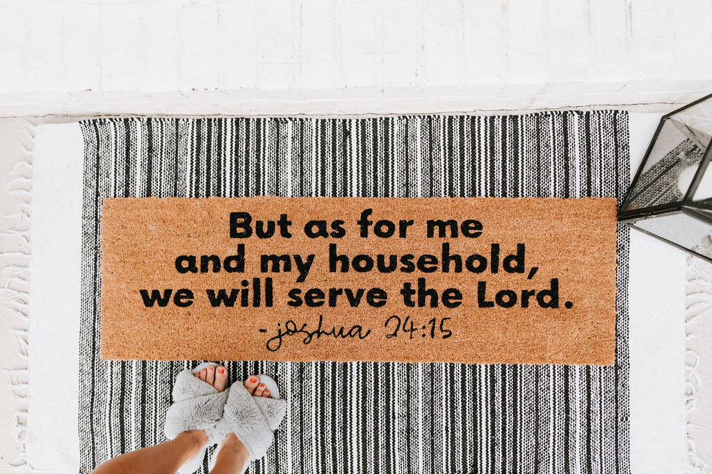 XL Scripture Doormat | Joshua 24:15