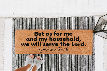 XL Scripture Doormat | Joshua 24:15